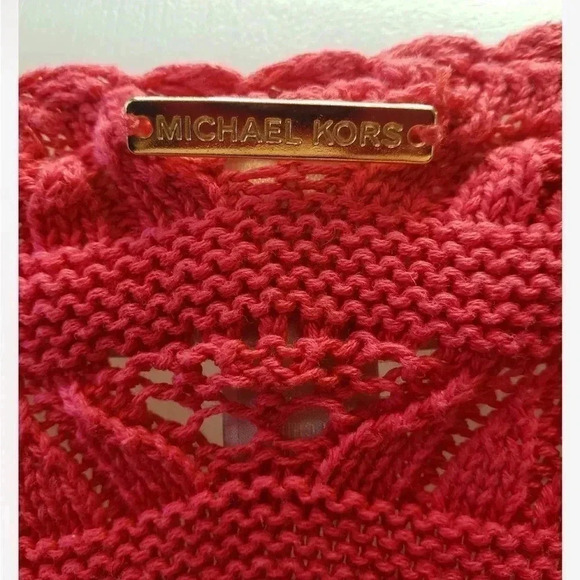 Michael Kors Crochet Fuchsia Dress Size Medium - Picture 4 of 10